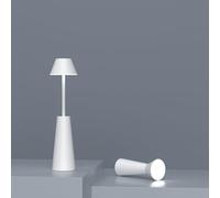 HEIBTENY Escalable Camping Lantern 1800MAh Luz LED recargable con atenuación infinita Lámpara de tienda colgante portátil para senderismo al aire libre Escritorio ajustable Luz nocturna (blanco)
