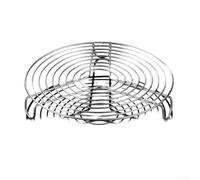 HEIBTENY Estante de vapor de acero inoxidable, con patas cortas, multifuncional, inserto de olla y rejilla de enfriamiento, para olla a presión, sartén, bollos al vapor, huevos, verduras (26 cm)