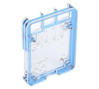 HEIBTENY Funda acrílica de 5 capas, para Raspberry Pi 5 con soporte de enfriador activo, cubierta protectora ligera con compatibilidad con disipador de calor, ajuste de precisión, para puertos, 94 x