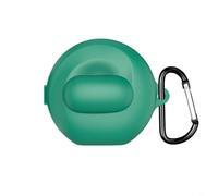 HEIBTENY Funda de silicona para Soundcore V40i Funda protectora a prueba de golpes con gancho Piel suave resistente a los arañazos para auriculares Caja de carga Bolsa de viaje ligera (verde)