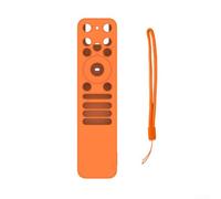 HEIBTENY Funda protectora de silicona a prueba de golpes para control remoto de voz LG MR25GA, diseño de agarre antideslizante con cordón para una mayor resistencia a caídas y arañazos (naranja)