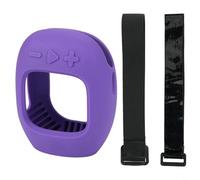 HEIBTENY Funda protectora de silicona para altavoz JBL Clip 5, diseños portátiles ligeros con ajuste preciso, protección contra arañazos y golpes, fácil acceso a botones y puertos (morado)