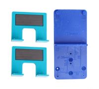 HEIBTENY Herramienta de instalación de bisagra magnética con 2 mm para puertas de gabinete, placa de montaje de ABS gruesa y guía de perforación, compatible con el 99% de las bisagras de armario