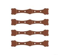 HEIBTENY Imanes de forro de freidora de aire, 4 clips de hebilla de silicona para papel pergamino, accesorios de soporte resistentes al calor para evitar que se levante, rojo, negro, marrón/(marrón)