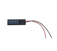 HEIBTENY Indicador de nivel de batería CC 5-30 V para 12 V 24 V 3S fosfato de hierro y litio ternario, plomo-ácido, medidor de pantalla de capacidad LED con ahorro automático, carcasa de plástico