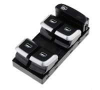 HEIBTENY Interruptor de control de energía para ventana maestra cromado, para A4 B8 2008-2012 A5 Q5 2009-2016 reemplazar 8KD959851A 8K0959851F 8U0959851