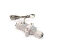 HEIBTENY Interruptor de flujo de arranque de bajo flujo de 2 puntos, conexión rápida normalmente abierto para agua pura rápida, respuesta inferior a 1 s 0-110 V CC 0.5 A plástico blanco (ZJMFS-S0)
