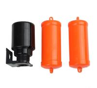 HEIBTENY Interruptor flotante automático de nivel de agua para piscina de tanque, diseño de doble bola, 5 A 250 V, material de polipropileno resistente al calor, para una fácil instalación con soporte