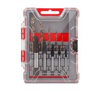 HEIBTENY Juego de 10 extractores de tornillos y brocas, removedor de flauta espiral HSS para tornillos pelados dañados, kit de acero endurecido fácil de quitar con estuche para reparación de bricolaje