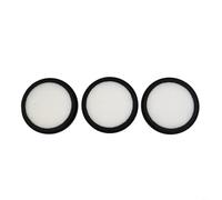 HEIBTENY Juego de 3 filtros de aspiradora compatibles con P8, piezas de repuesto para el hogar de alta calidad en blanco y negro, dimensiones 98 x 90 x 41 mm para una filtración eficaz del polvo