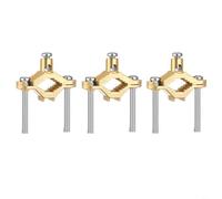 HEIBTENY Juego de abrazaderas de tierra de aleación de cobre para unir cable #10-#2 a tubería de agua o acero, accesorio de conducto de 1/2 a 1 pulgada con tornillos para una conexión a tierra