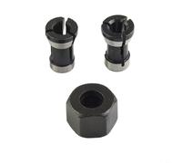 HEIBTENY Juego de alicates para fresadora, adaptador para fresadora, manguito de sujeción, tuerca de sujeción, accesorio de 8 mm, adaptador Collet M15, tuerca con portabrocas (3 unidades)