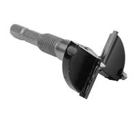 HEIBTENY Juego de brocas de bisagra oculta de 15 a 35 mm para carpintería, guía de perforación de agujeros de aleación con vástago hexagonal y limitador, brocas ajustables para instalación de puertas