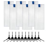 HEIBTENY Juego de cepillos laterales y filtros para Tefal para modelos XPlorer Series 130 AI y RR90 RR9065 RR9067 RR9075 RR9077, diseñado para eliminar el polvo y la suciedad (B)