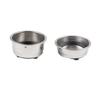 HEIBTENY Juego de cestas de filtro de acero inoxidable de 51 mm para Morphy Richards para DERLLA Dolim, portafiltro de espresso de un solo disparo robusto con junta de goma y (combinación)