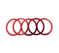 HEIBTENY Juego de espaciadores de eje de pedalier CNC, arandelas de cubo de aleación de aluminio para bicicleta de carretera, ajuste fino, paquete de 5 unidades, negro y rojo (1/15/2/25/3 mm) (2,5 mm