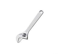 HEIBTENY Juego de llaves ajustables de 3 piezas, llave inglesa de acero 45# con mango ergonómico, marcas de precisión, para tuercas y pernos, kit de herramientas multifunción naranja, para jardín en