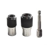 HEIBTENY Juego de llaves de vaso extractoras con adaptador de 3/8 pulgadas, herramienta de sujeción ajustable, destornillador de acero tratado térmicamente para taladro manual o trinquete (C)