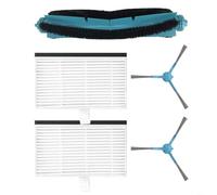 HEIBTENY Juego de piezas de repuesto para Cecotec para Conga 9590 9990 10090 AI robot aspirador 1 cepillo principal 2 cepillos laterales 2 filtros limpieza eficiente fácil de intercambiar