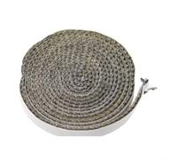 HEIBTENY Junta de sellado de puerta de vidrio para estufa plana, cinta ignífuga de alta fibra de vidrio para quemador de leña, chimenea, horno, caldera, sellado de 10 mm de ancho x 3 mm de ancho x 10