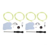 HEIBTENY Kit de carburador para H235 H236E H240E C1T-W33 Juego de piezas de repuesto con línea de combustible, filtro de aire, junta de tapón de chispa para cortacésped, jardín al aire libre (D)