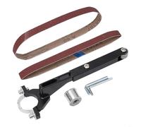 HEIBTENY Kit de conversión de amoladora angular a lijadora de banda para amoladoras modelo 100, accesorio de correa de lijado modificado con llaves para carpintería, pulido de metal, juego de 6