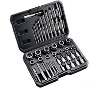 HEIBTENY Kit de extractor de tuercas de perno roto, diseño de espiral inversa de acero de aleación 35CrMo, para tuercas peladas oxidadas, juego de herramientas manuales de varios tamaños, para