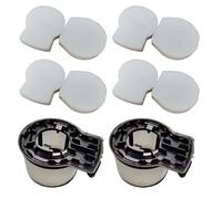 HEIBTENY Kit de filtro de repuesto, para aspiradora inalámbrica AERO: 4 premotor 2 filtros HEPA 4 estaciones captura de partículas de alta eficiencia, para limpieza del hogar blanco