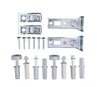 HEIBTENY Kit de herrajes para puertas correderas de granero de 2 piezas para puertas plegables de armario moderno, construcción de plástico y metal resistente, pivotes de deslizamiento suave y ruedas