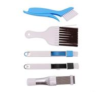 HEIBTENY Kit de peine de aleta de CA y cepillo para hendiduras, alisador de bobina de metal con limpiadores de cerdas suaves para aire acondicionado, refrigerador, evaporador, condensador