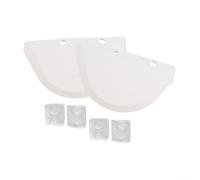 HEIBTENY Kit de peine para zapatos AXV414604WHP para limpiador Hayward Director, piezas de repuesto ABS con alas izquierda derecha y 4 zapatos, color blanco