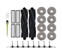 HEIBTENY Kit de piezas de aspiradora de 24 piezas para Dreame L10s Pro para GEN3, L10s Plus, L10s Ultra, para XIAOMI X20+, con 2 cepillos principales, 8 cepillos laterales, 4 filtros HEPA, 8