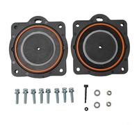 HEIBTENY Kit de reconstrucción de bomba de aire para HP-60 HP-80 lineal, juego de reparación de bombas de aire con goma de diafragma, piezas de metal de plástico de 8 x 8,5 cm, 2 diafragmas, 8