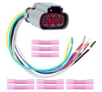 HEIBTENY Kit de reparación de arnés de cableado de solenoide de transmisión FORD 350-0067 3U2Z-14S411-VCA Conector eléctrico de repuesto para pieza de automóvil