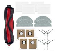 HEIBTENY Kit de repuesto de bolsa de polvo de trapeador lateral principal compatible con robot aspirador Deerma S30 DEM-S30 (A)