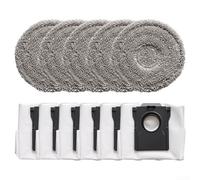 HEIBTENY Kit de repuesto de paño de fregona y bolsa de polvo para MOVA P10 Pro Ultra, P10 Pro Ultra Gen 2, RLP55SE, para P50 Pro Ultra, para DREAME L40 Ultra, para X40 Ultra, L10s Ultra para Gen 3