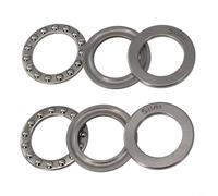 HEIBTENY Kit de rodamientos de bolas para BBS01 para BBS02 BBS03 para G320 M615 G340 Motor de accionamiento Eje principal Rodillo de aguja de empuje -Way Bearing Set Acero Plata Piezas de repuesto