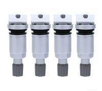 HEIBTENY Kit de servicio de vástago de válvula TPMS 4 válvulas de sensor de presión de neumáticos de metal compatibles con series 1 3 5 para X1 X3 para X5 para Jaguar para Land para Rover
