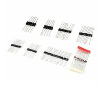 HEIBTENY Kit surtido de diodos 8 valores 1N4148 1N4007 1N5408 FR107 DO-41 juegos de rectificadores, para proyectos de reparación electrónica y mantenimiento industrial
