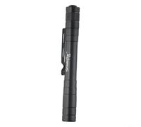 HEIBTENY Linterna LED de doble luz amarilla blanca para examen de oftalmología ENT Clip portátil de aleación de aluminio para mini antorcha 128 mm batería negra no incluida