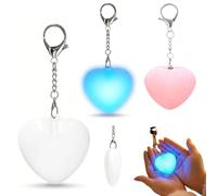 HEIBTENY Luz LED activada por tacto, sensor de movimiento recargable por USB, lámpara en forma de corazón, luces de detección táctil de cartera de amor, para bolsos, carteras y bolsas de mano (3
