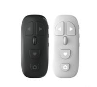 HEIBTENY Mando a distancia para teléfonos inteligentes con zoom y obturador, BT5.3 inalámbrico con controlador de desplazamiento para transmisiones en vivo y vlogging, alcance compacto de 10 m (negro)