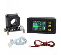 HEIBTENY Medidor bidireccional Hall Coulomb de 90 V 100 A-500 A CC Probador de capacidad de corriente de voltaje con pantalla LCD a color, sensor sin contacto, protección contra sobretensiones para