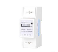 HEIBTENY Medidor de energía montado en riel DIN monofásico AC 230V 80A Pantalla LCD Monitor de consumo de electricidad electrónica con salida de pulso para el hogar Industrial
