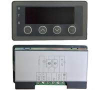 HEIBTENY Medidor de panel digital 0-10V 2-10V 0-20mA 4-20mA Entrada analógica de voltaje de corriente con pantalla LED RS485 Modbus-RTU Punto decimal ajustable para industrial (con relé)