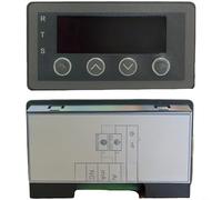 HEIBTENY Medidor de panel digital 0-10V 2-10V 0-20mA 4-20mA Entrada analógica de voltaje de corriente con pantalla LED RS485 Modbus-RTU Punto decimal ajustable para industrial (edición estándar)