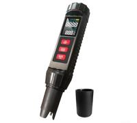 HEIBTENY Medidor de pH 7 en 1 para agua potable y piscinas, sensor digital con transmisión de voz, bolígrafo ABS de lectura rápida, negro X71