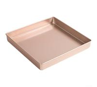 HEIBTENY Molde cuadrado de carbono antiadherente de 28,5 cm para rollos de galletas, bandeja de horno profundo (D)