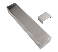 HEIBTENY Moldes rectangulares de acero inoxidable para tiramisú de 40 x 10 cm, con tapa extraíble, aptos para lavavajillas, utensilios de cocina para postres en capas (B)