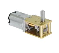HEIBTENY Motor de engranajes N20 DC 12 V con engranaje de gusano de metal, autobloqueo de baja velocidad de 381 RPM para mini motor de reducción para robótica, juguetes inteligentes, cerraduras